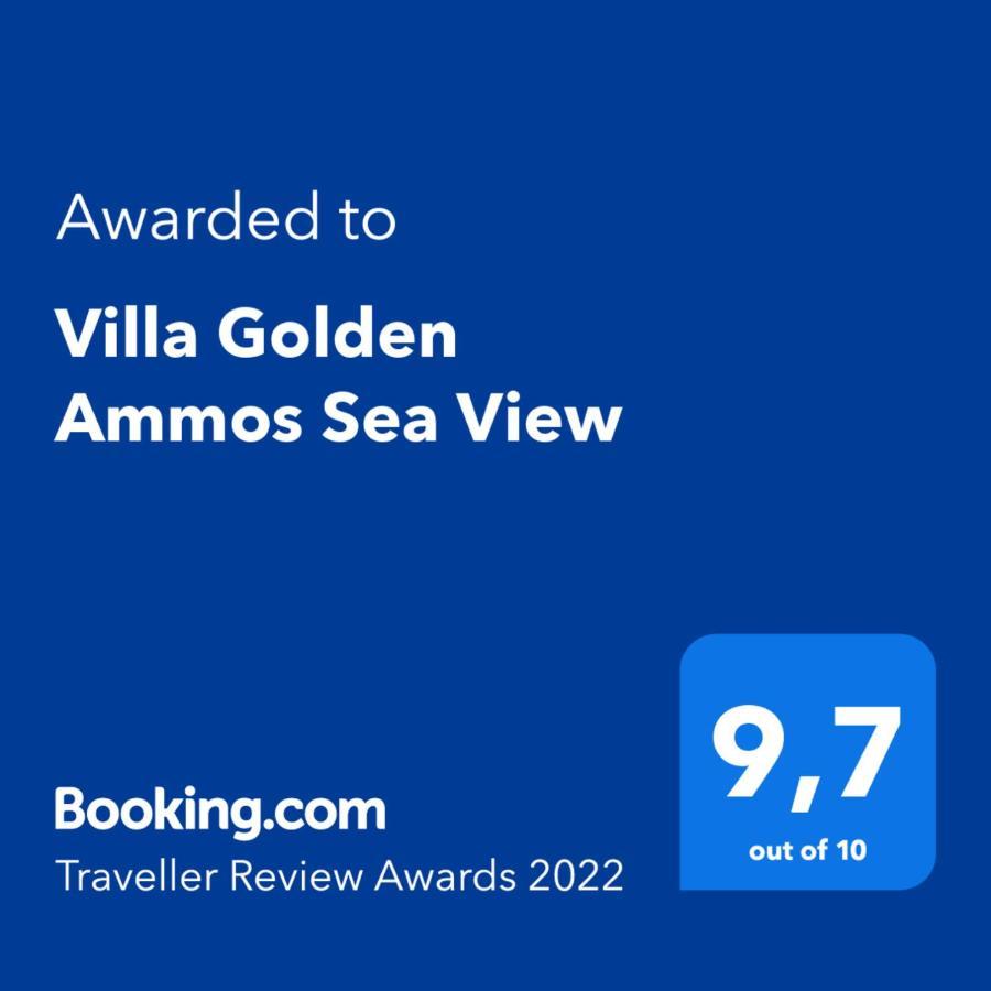 Villa Golden Ammos Sea View Kalamaki  Buitenkant foto